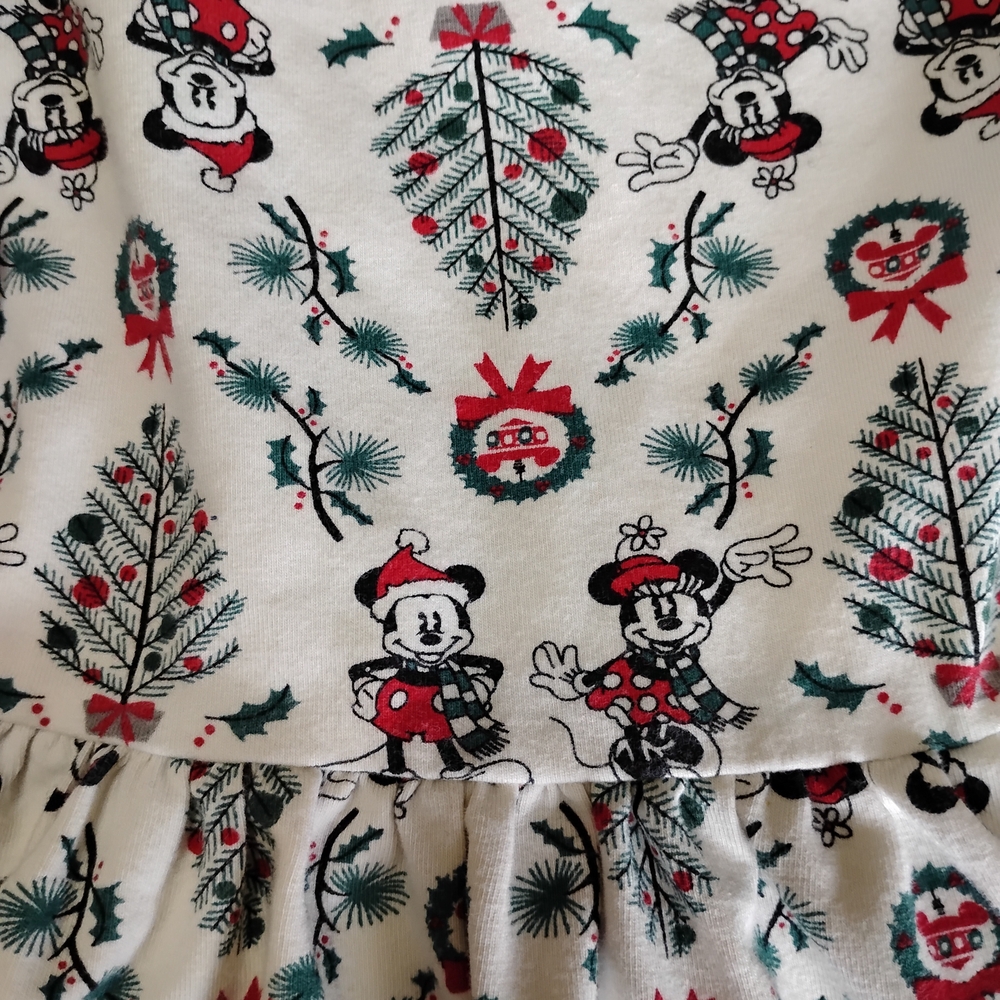 Hanna Andersson Disney Dress - Festive Red, Green, and Black